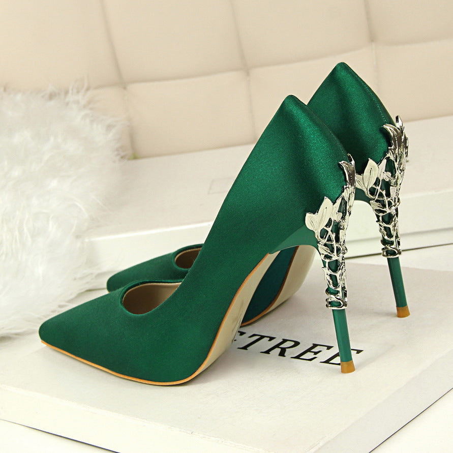 Silver Heel Stiletto