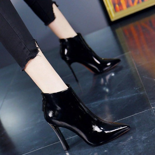 Luxury Patent Ankle Booties