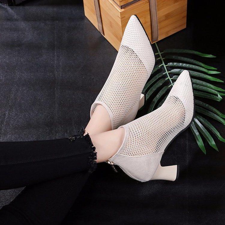 High Heeled Meshed Shoes