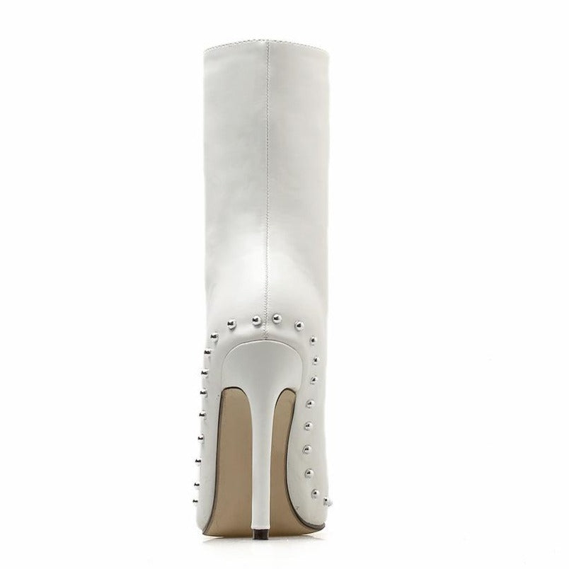 Studded Zipper Bootie