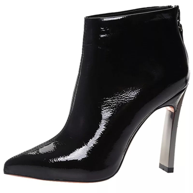 Luxury Patent Ankle Booties