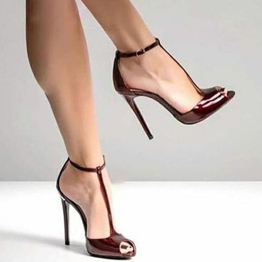 T-Strap Peeptoe Sandal